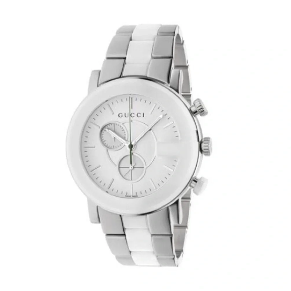 Gucci Silver and White Women's Watch - Picture 1 of 8